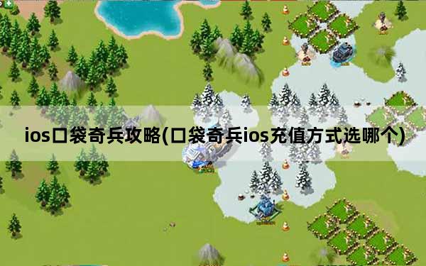 ios口袋奇兵攻略(口袋奇兵ios充值方式选哪个)