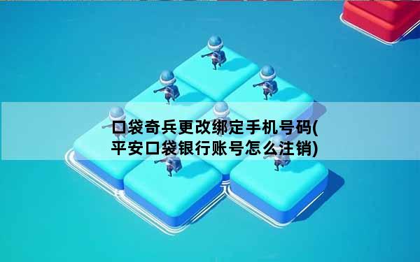 口袋奇兵更改绑定手机号码(平安口袋银行账号怎么注销)