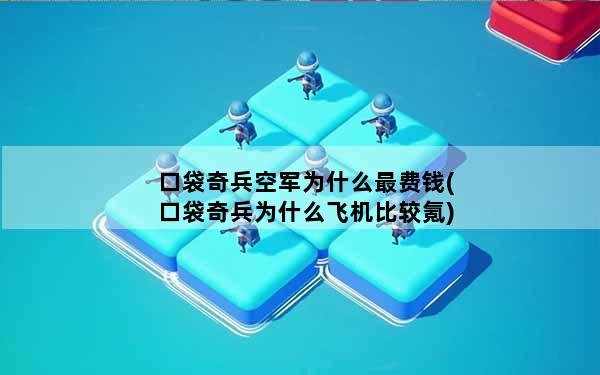 口袋奇兵空军为什么最费钱(口袋奇兵为什么飞机比较氪)